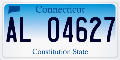 CT license plate AL04627