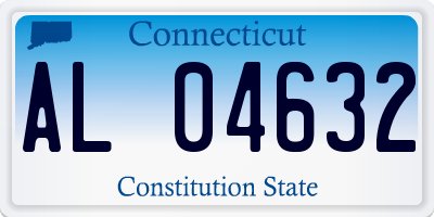 CT license plate AL04632