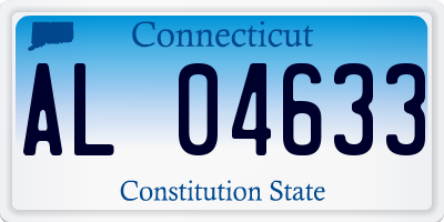 CT license plate AL04633