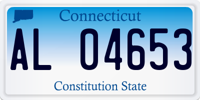 CT license plate AL04653