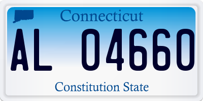 CT license plate AL04660