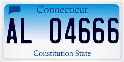 CT license plate AL04666
