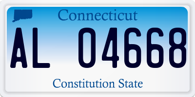 CT license plate AL04668