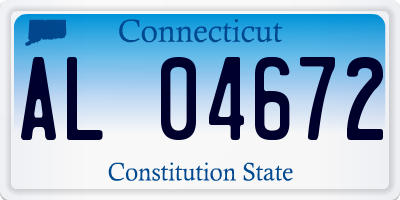 CT license plate AL04672