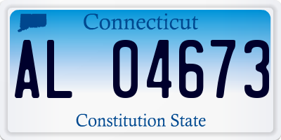 CT license plate AL04673