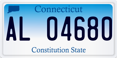 CT license plate AL04680