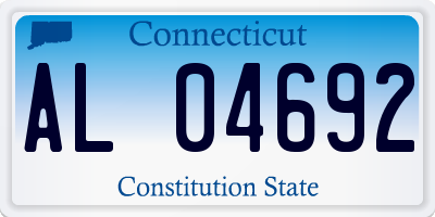 CT license plate AL04692