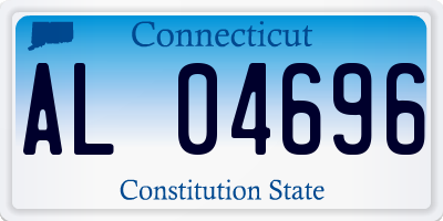 CT license plate AL04696