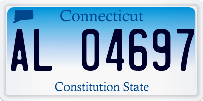 CT license plate AL04697