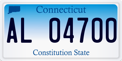 CT license plate AL04700