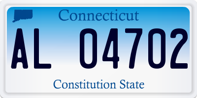 CT license plate AL04702