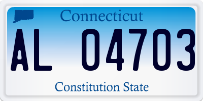 CT license plate AL04703