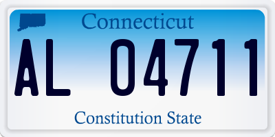 CT license plate AL04711