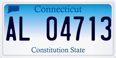 CT license plate AL04713