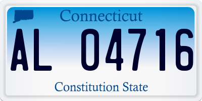 CT license plate AL04716