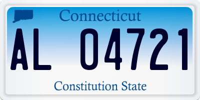 CT license plate AL04721