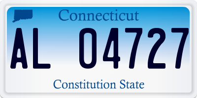 CT license plate AL04727