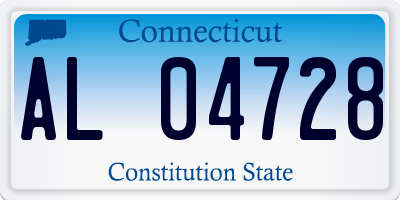 CT license plate AL04728
