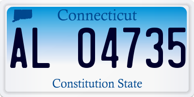 CT license plate AL04735