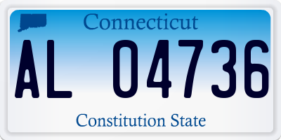 CT license plate AL04736
