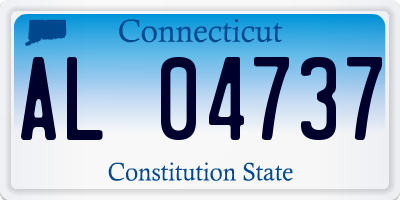 CT license plate AL04737