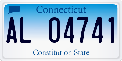 CT license plate AL04741