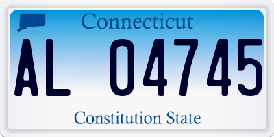CT license plate AL04745