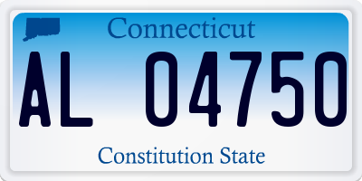 CT license plate AL04750