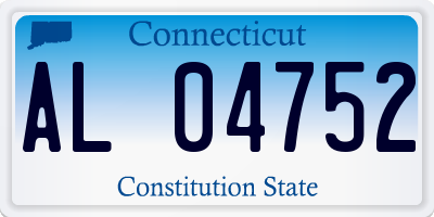 CT license plate AL04752