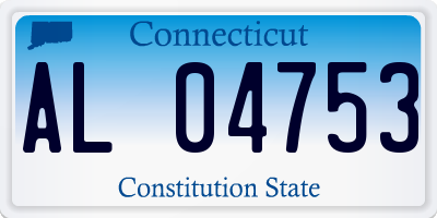 CT license plate AL04753