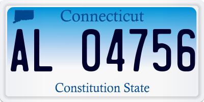 CT license plate AL04756