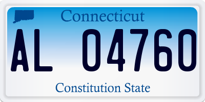 CT license plate AL04760