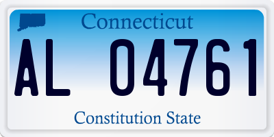 CT license plate AL04761