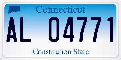 CT license plate AL04771