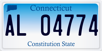 CT license plate AL04774