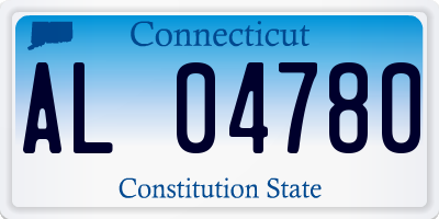 CT license plate AL04780