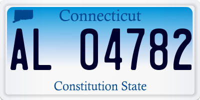 CT license plate AL04782