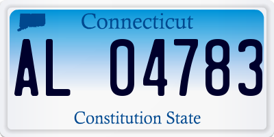 CT license plate AL04783