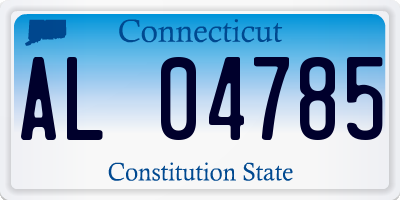 CT license plate AL04785
