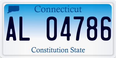 CT license plate AL04786
