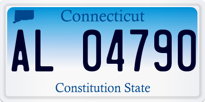 CT license plate AL04790