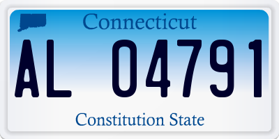 CT license plate AL04791
