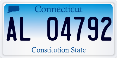 CT license plate AL04792