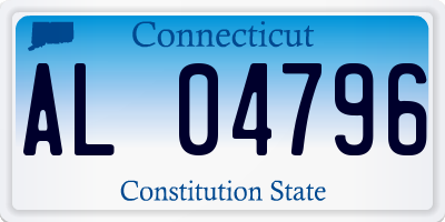 CT license plate AL04796
