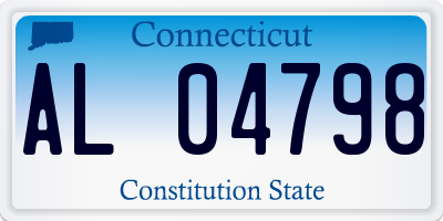 CT license plate AL04798
