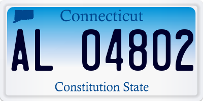 CT license plate AL04802