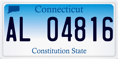 CT license plate AL04816