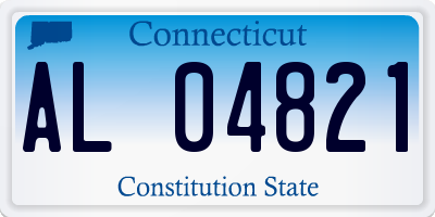 CT license plate AL04821