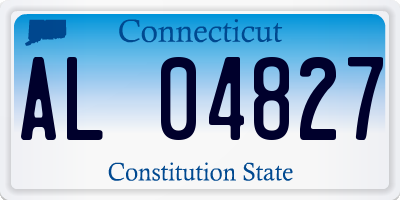 CT license plate AL04827