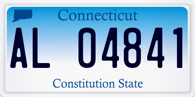 CT license plate AL04841